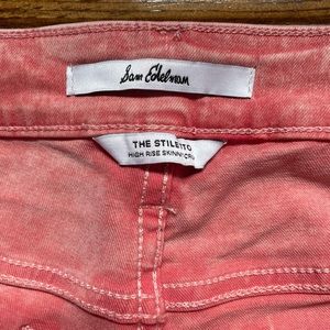 Sam Edelman Cropped scissor cut acid wash jeans
